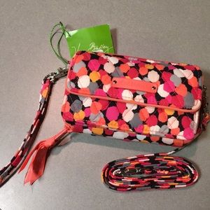 NWT Vera Bradley All-In-One Cross Body Wristlet